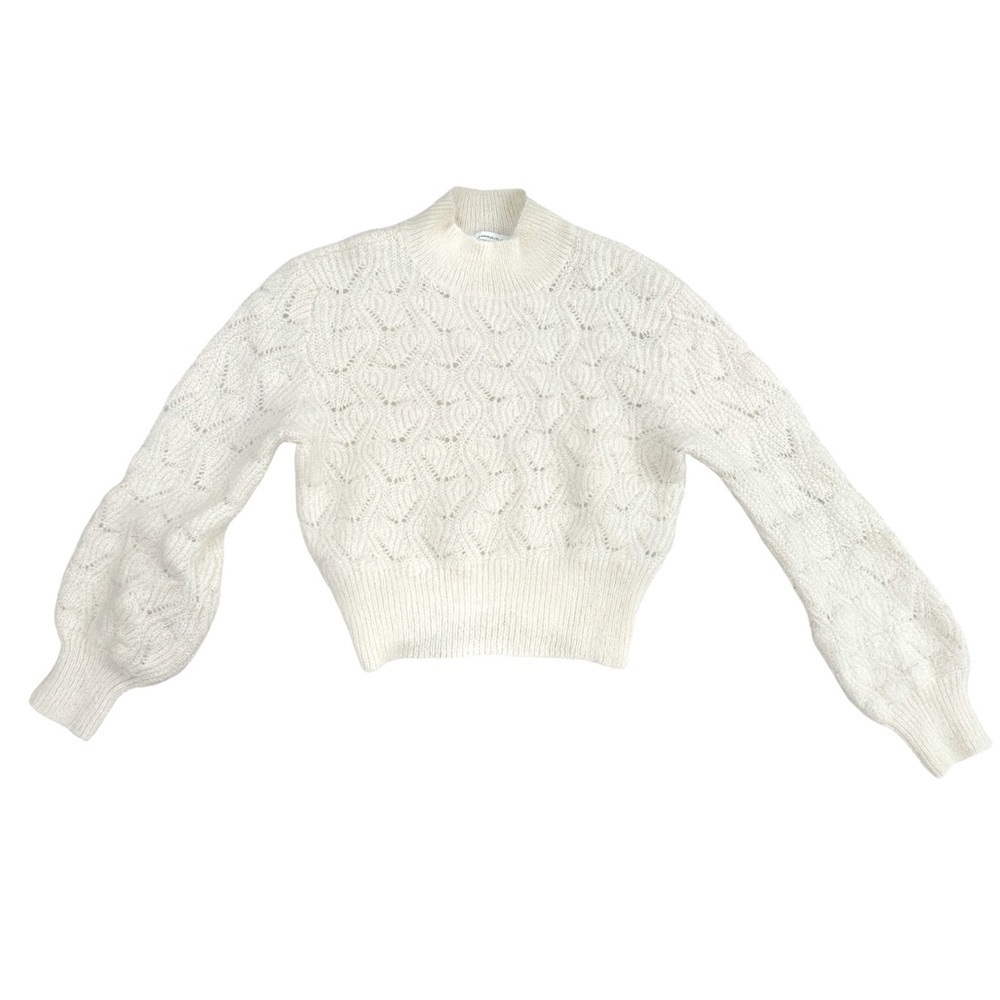 & OTHER STORIES Eyelet Knit Wool Blend Sweater - Picture 4 of 9